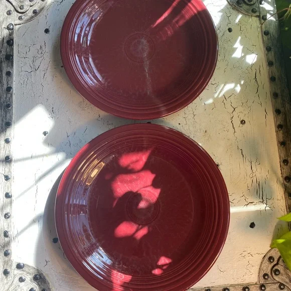 Fiestaware Dining Fiesta Ware 50 Claret Dinner Plates Poshmark